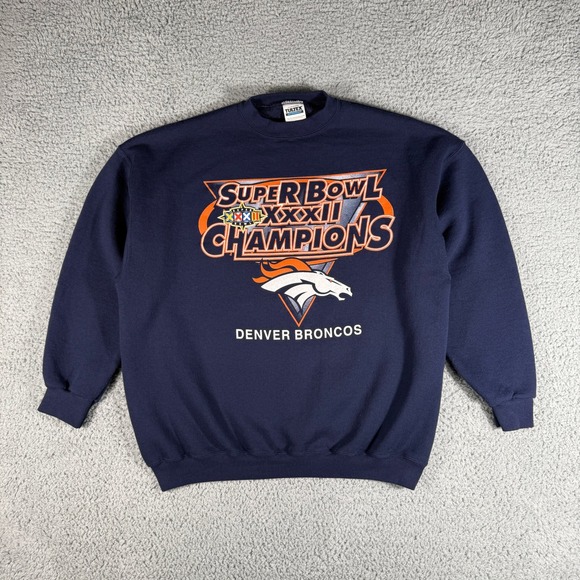 Tultex Other - Vintage 90s Denver Broncos Sweatshirt Size XL Super Bowl XXXII Champions Tultex